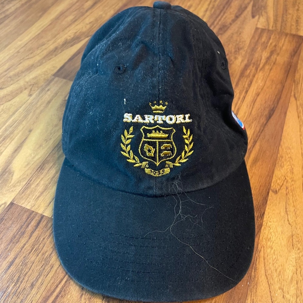 Sartori Cheese Kroger Hat Mens OSFM Black Cotton Adjustable Baseball Cap Logo
